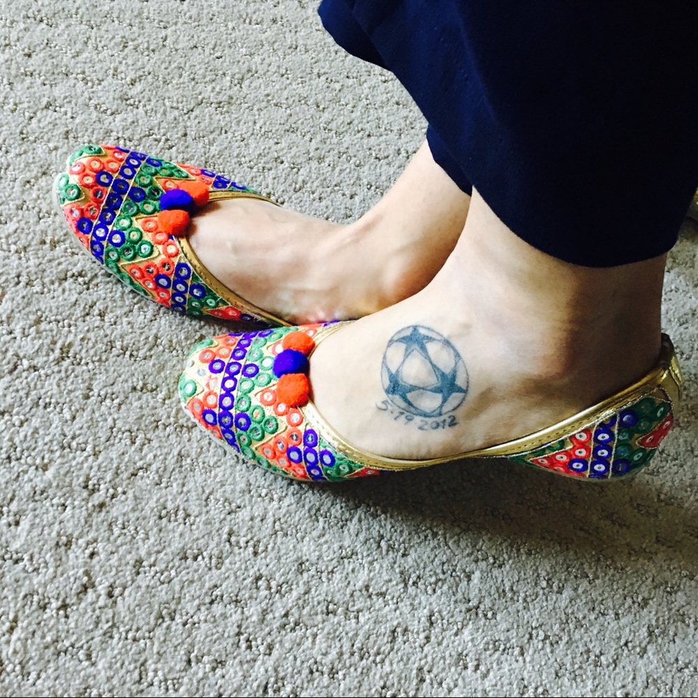 Mirror Embedded Shoes